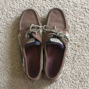 Blue/Purple Plaid Sperrys